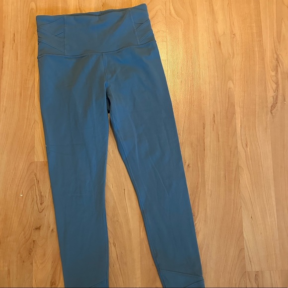 Athleta Blue Leggings - Picture 1 of 2